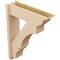 Ekena Millwork 8-in W x 28-in D x 36-in H Balboa Trad Rough Cedar Woodgrain TimberThane Outlooker, Primed Tan OUTUR080X28X36BOA04RCPR - alternate 4